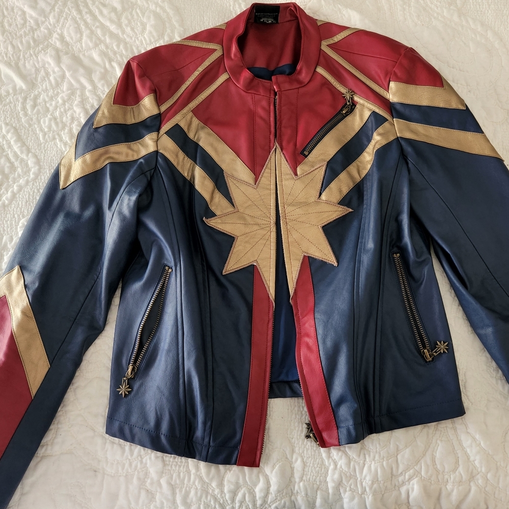 Marvel's Captain Marvel faux leather jacket